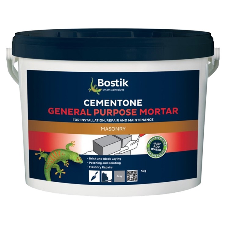 Bostik General Purpose Mortar Tub Grey 5Kg